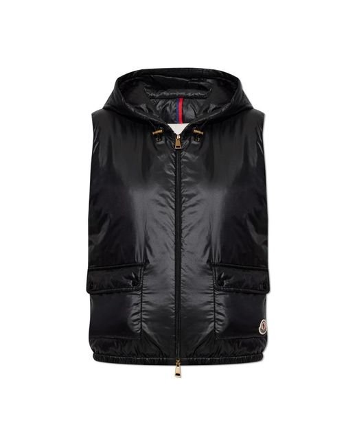 Vests Moncler en coloris Black