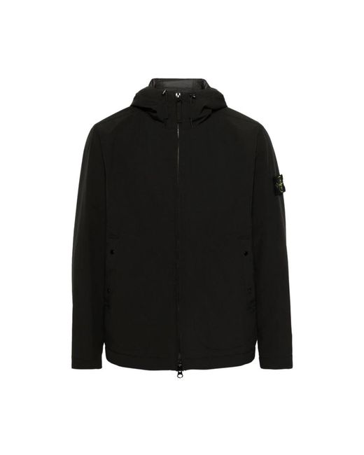 Stone Island Black Light Jackets for men