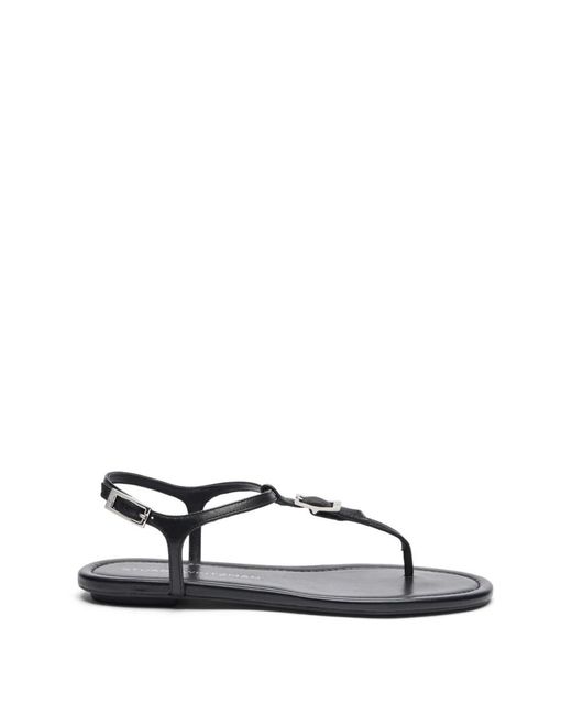 Stuart Weitzman Schoenen ,Zwart ,Leer Georgie T-Strap Sandaal in het Brown