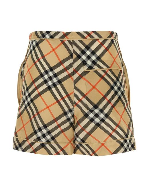 Burberry Metallic Casual Shorts