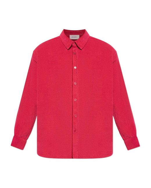 American Vintage Men's Red Casual Shirts - Main Image
