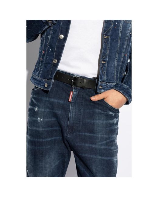 DSquared² Ledergürtel in Black für Herren