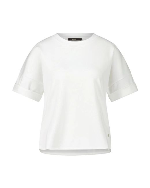 Camiseta de algodón orgánico Windsor. de color White