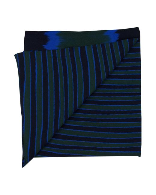 Missoni Blue Silky Scarves for men