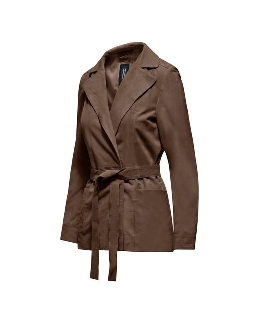 Leather Jackets Bomboogie de color Brown