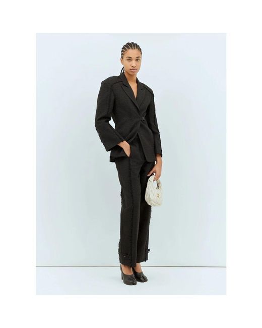 Straight Trousers di Ganni in Black