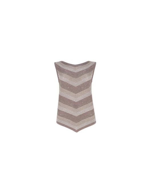 D.exterior Gray Sleeveless Tops