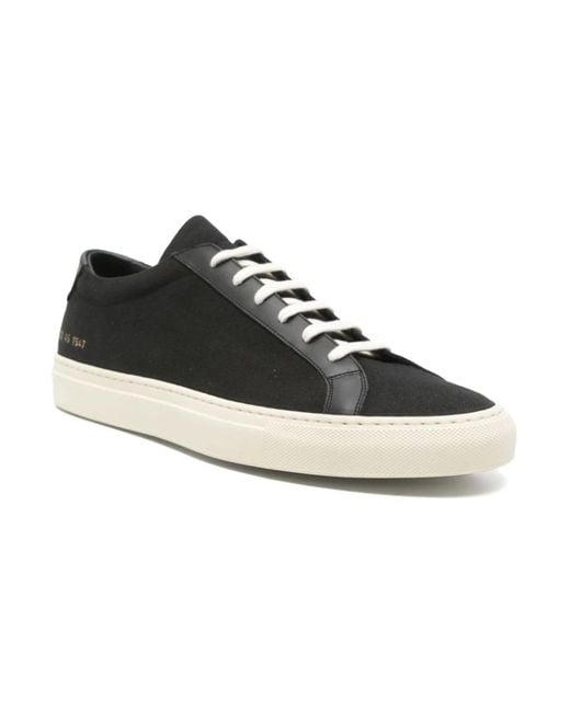 スニーカー Common Projects Almond Toe Black Sneakers With Lace-Up Common Projects Almond Toe Sneakers With Lace-Up Fastening