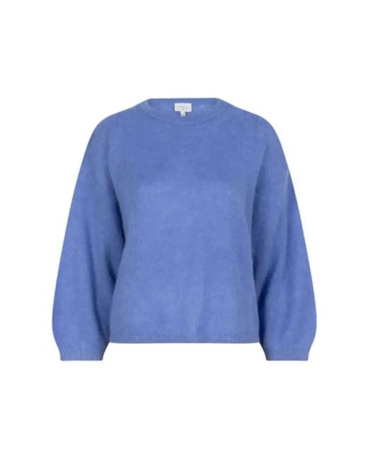 Dante 6 Rondgebreide Pullover in het Blue