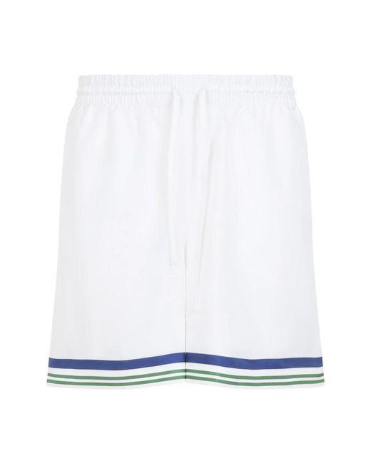 Casablanca White Casual Shorts for men