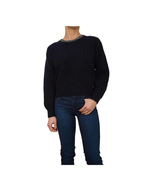Liu Jo Blue Round-Neck Knitwear