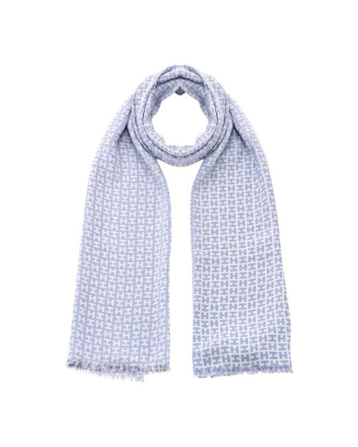 Hemisphere Blue Scarves for men