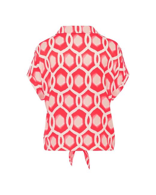 Tuzzi Red Lobster Bay Bluse Mit Bindeband