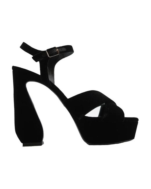 Sergio Rossi Black High Heel Sandals