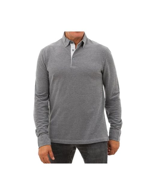 Corneliani Gray Polo Shirts for men