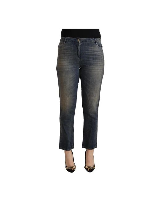 Straight jeans Twin Set de color Gray