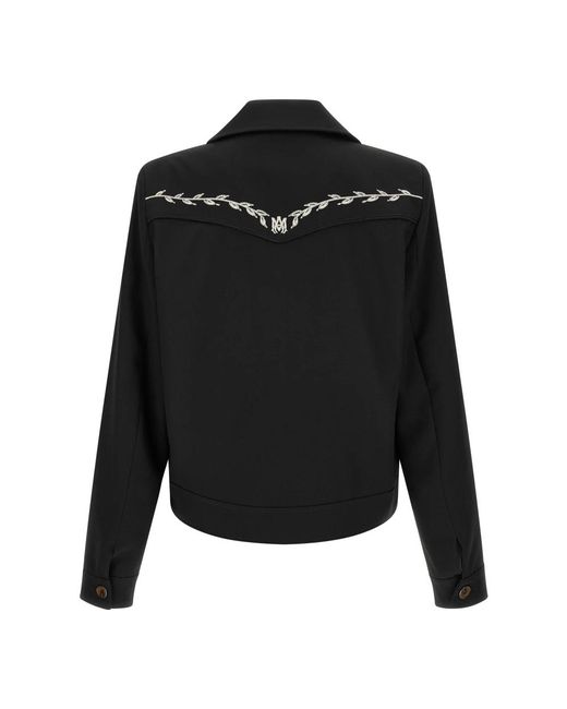 Amiri Western Jacket in het Black voor heren