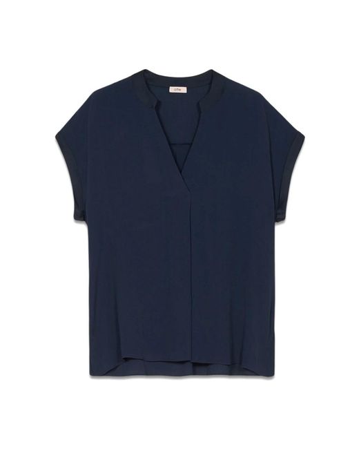 Blouses Oltre de color Blue