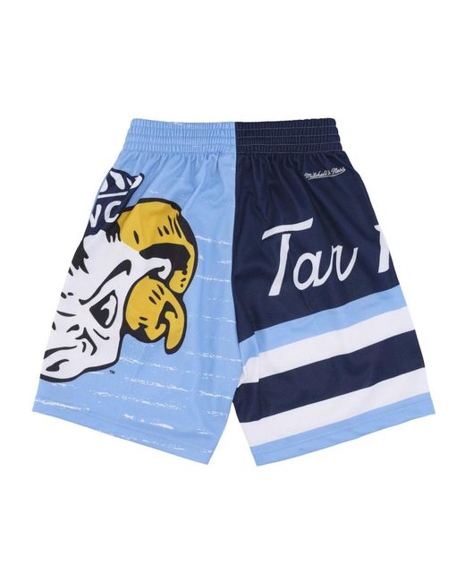 Mitchell & Ness Fitness ,Veelkleurig ,Polyester Ncaa Jumbotron 3.0 Basketball Shorts in het Blue voor heren