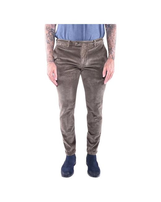 Slim-Fit Trousers Re-hash de hombre de color Gray