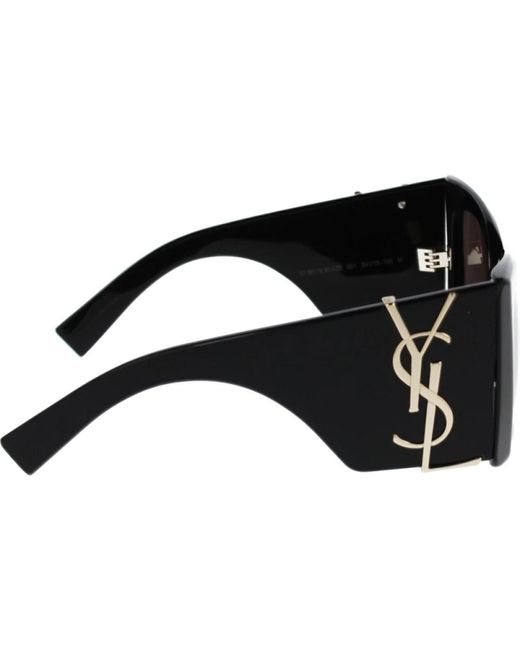 Saint Laurent Black Elegante blaze sonnenbrille für frauen