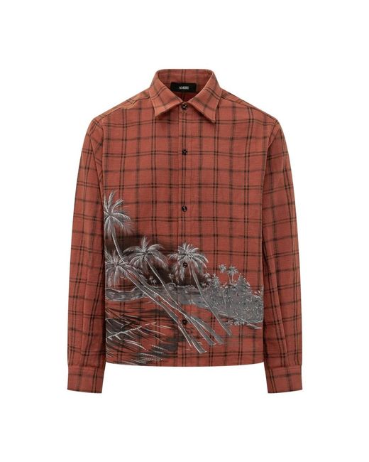 Amiri Brown Casual Shirts for men