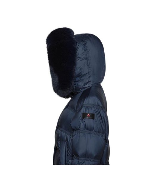 Peuterey Jassen ,Blauw ,Polyester Blauwe Takan Puffer Jas in het Blue
