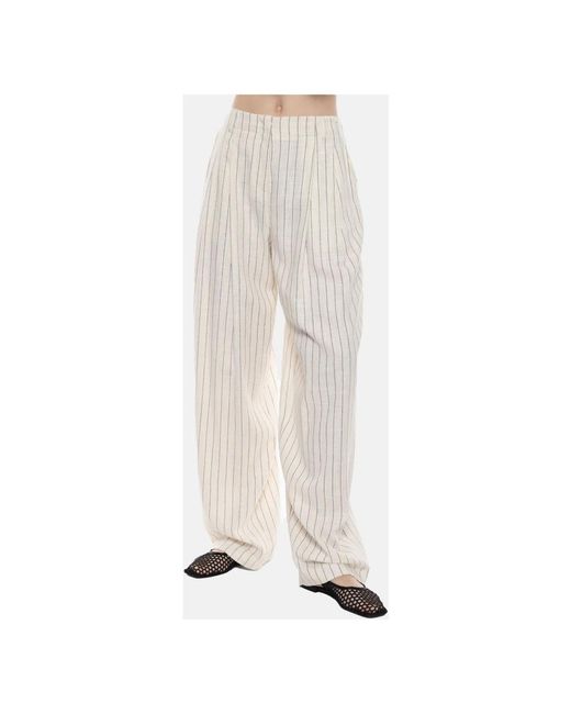 Imperial White Wide Trousers