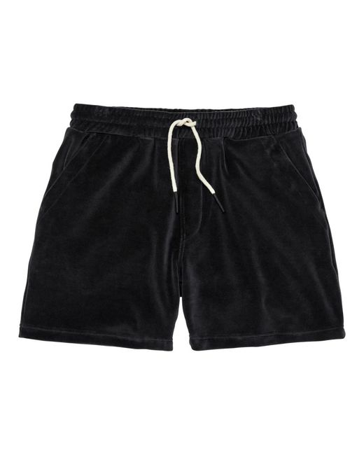 Oas Weiche velours-shorts in Black für Herren