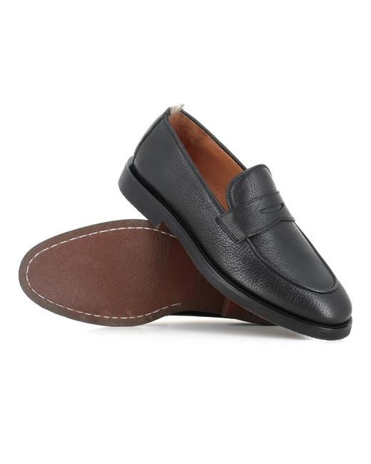 Officine Creative Black Loafers for men