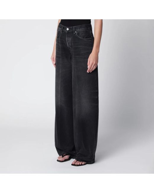 Haikure Black Wide Jeans