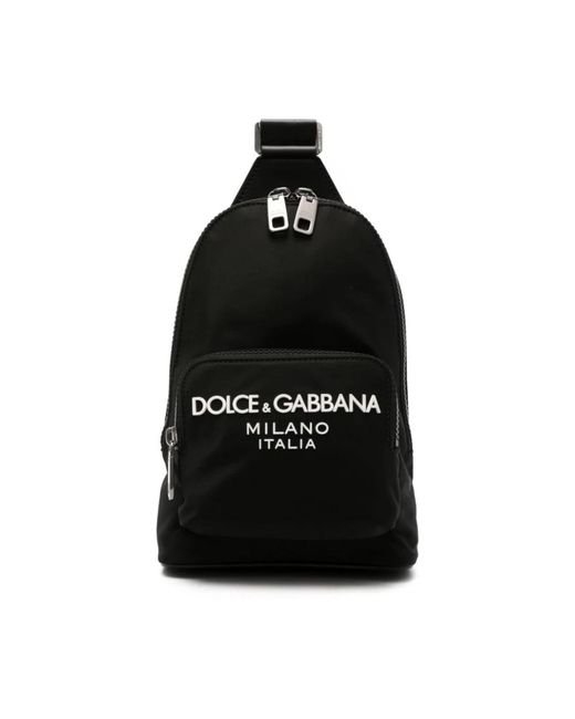Dolce & Gabbana Black Cross Body Bags for men