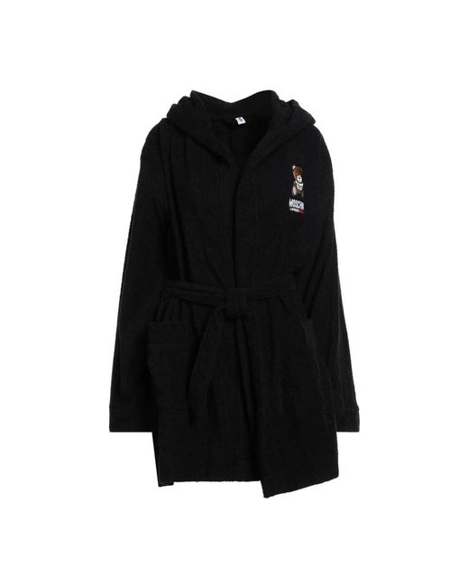 Moschino Nachtkleding ,Zwart ,Katoen Onderbeer Katoen Spons Zwart Logo in het Black