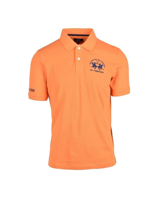 La Martina Orange Polo Shirts for men