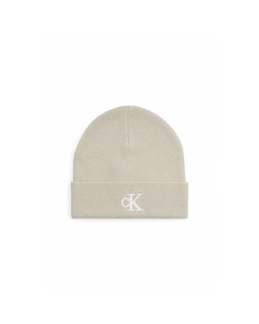 Beanies di Calvin Klein in Natural da Uomo