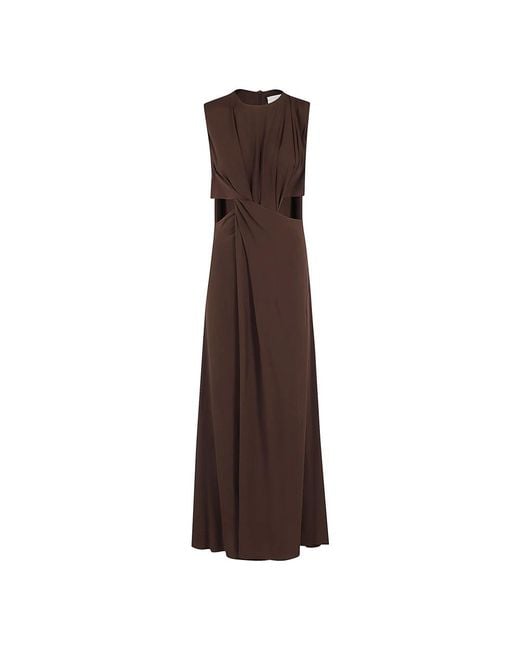 Elegante abito diva per donne di Erika Cavallini Semi Couture in Brown