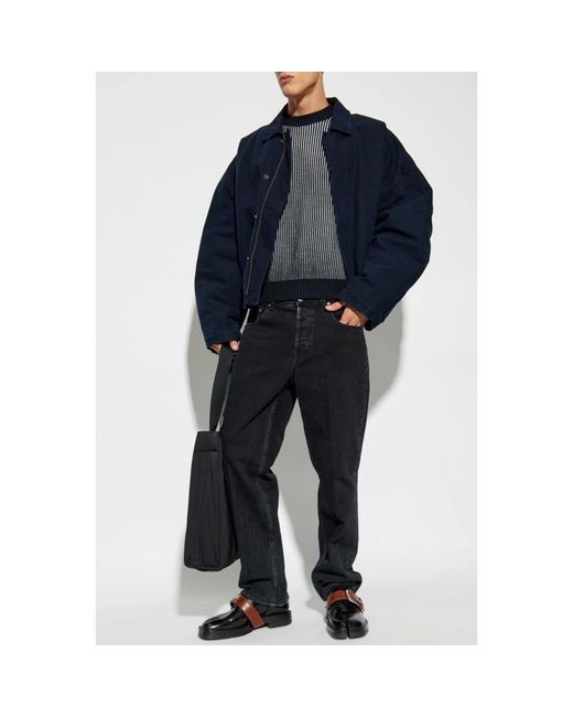 Emporio Armani Gray Round-Neck Knitwear for men
