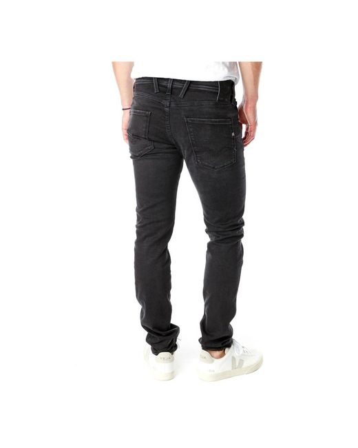 Replay Black Slim Fit Jeans for men