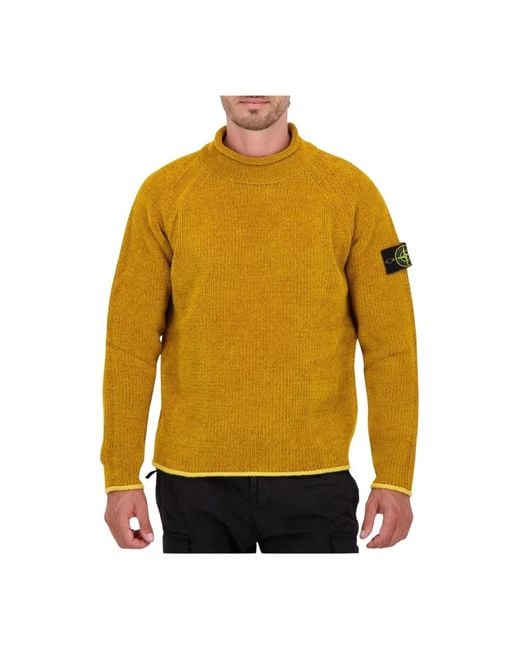 Turtlenecks Stone Island de hombre de color Yellow