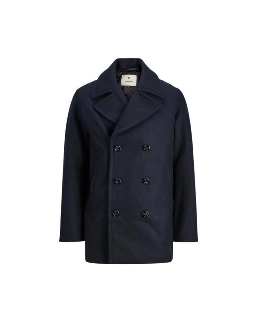 Jack & Jones Blue Single-Breasted Coats for men
