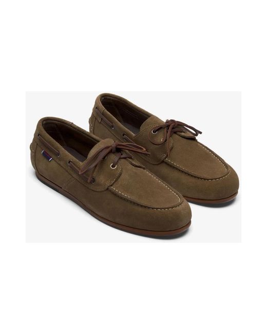 Sebago Brown Sailor Shoes for men
