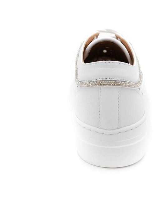 Stokton White Leder sneakers für frauen