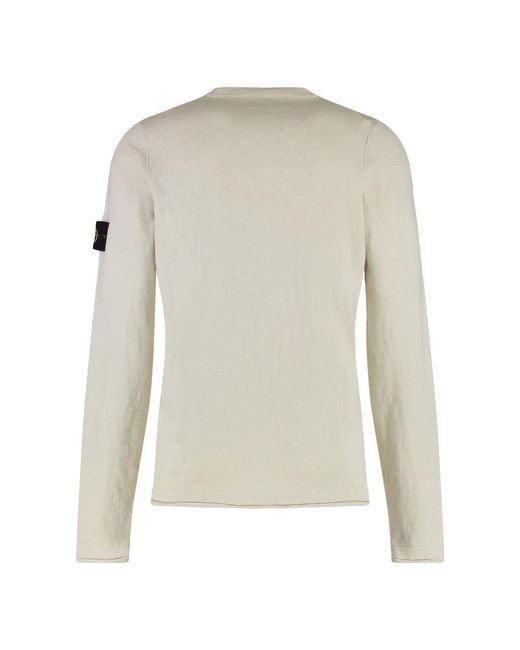 Stone Island Gray Round-Neck Knitwear for men
