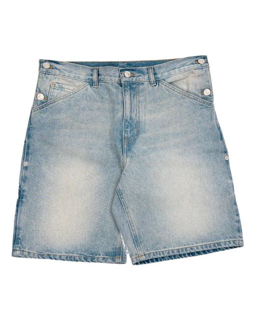 Courreges Blue Denim Shorts for men
