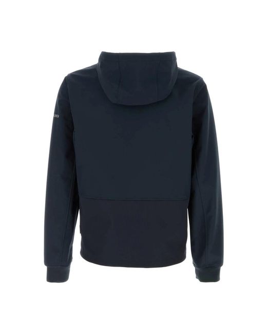 Woolrich Hoodies & Sweatvesten ,Blauw ,Polyester Tech Soft Shell Jacket Met Capuchon En Volledige Rits in het Blue voor heren