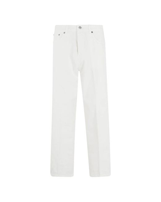 Haikure White Straight Fit Jeans