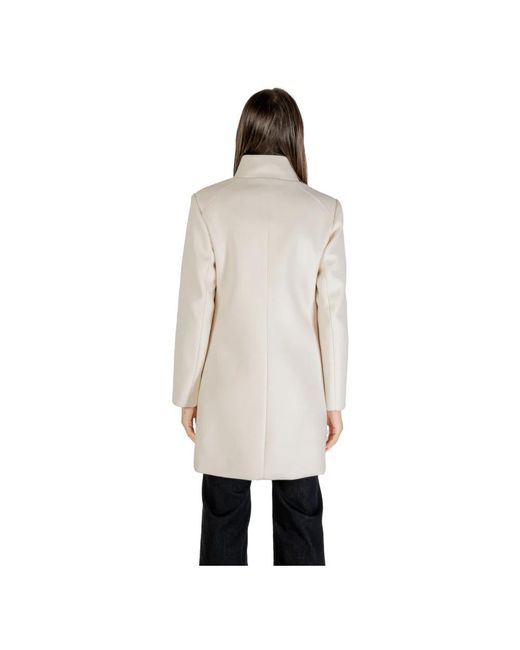 Liu Jo Natural Single-Breasted Coats