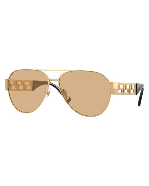 Versace Greca Pilot Sonnenbrille in Gray für Herren