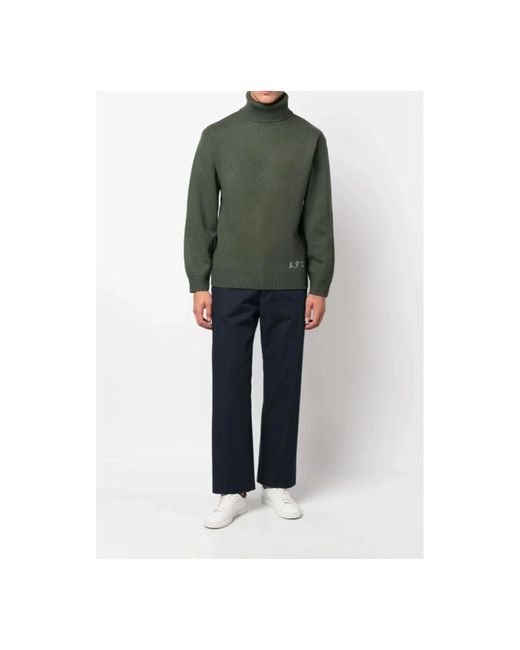 Turtlenecks A.P.C. de hombre de color Green
