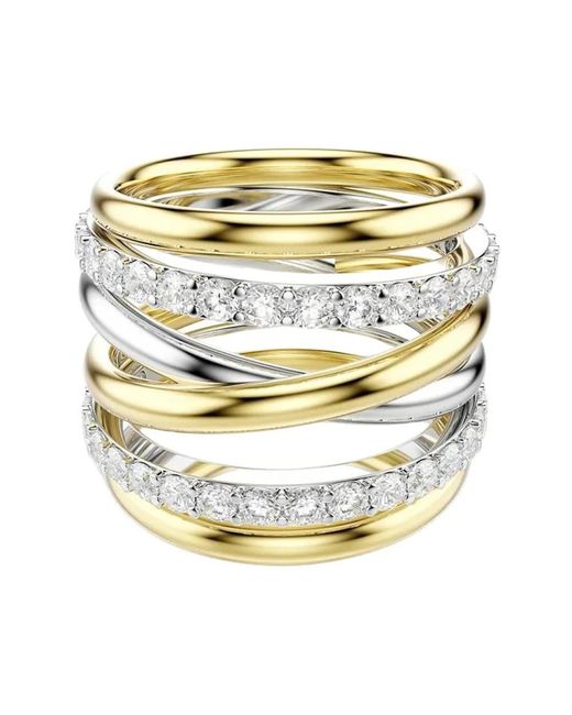 Swarovski Metallic Hyperbola Cocktail Ring